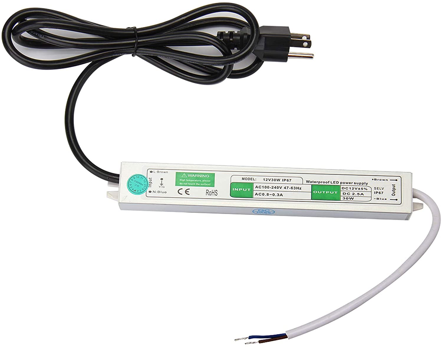 12V 30W AC/DC Power Supply for SensorStation – Cellular Tracking 