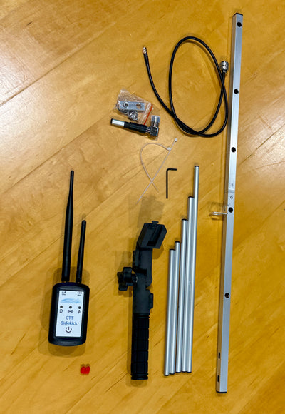 CTT Sidekick 434MHz Kit with 434MHz Yagi antenna and custom handle with cradle for Sidekick