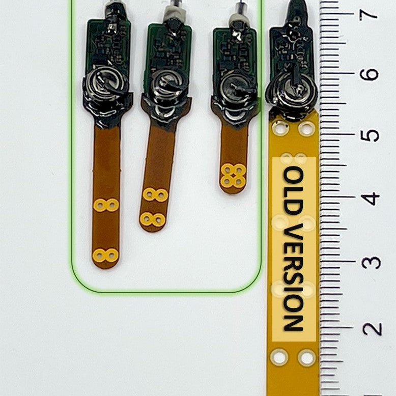 Use this sizing guide to determine which length of flex tab you prefer. From left to right are Large, Medium and Small, followed by the V2 Flex Tab (old version) which has been discontinued