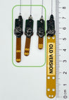 Use this sizing guide to determine which length of flex tab you prefer. From left to right are Large, Medium and Small, followed by the V2 Flex Tab (old version) which has been discontinued